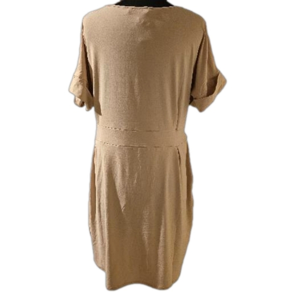 Zenana NWOT Blush Pink Super Soft Midi Dress - Picture 3 of 5